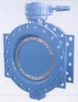 Double Flanged Resilient Seated AWWA C 504 Butterfly Valves With Gear Box And