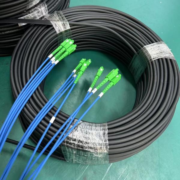 Pre-connected 1 Core G657A1 FTTH Drop Cable Patch Cord with SC UPC APC