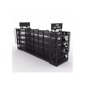 Cheap Easy To Assemble Supermarket Metal Shelves 50-150KG Per Layer Loading Capacity for sale