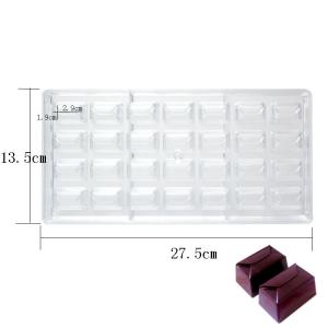 Cheap PS DIY Square Shape Chocolate Mould 3D Polycarbonate Customized for sale
