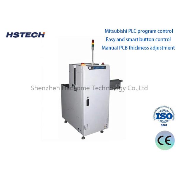 China AC220V Mitsubishi PLC SMEMA Signal Light PCB Bare Board Loader with Manual PCB Thickness Adjustment on sale China AC220V Mitsubishi PLC SMEMA Signal Light PCB Bare Board Loader with Manual PCB Thickness Adjustment on sale
