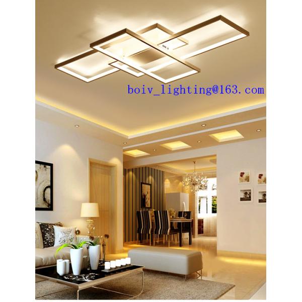 Recrangle Linked Simple Modern Ceiling LED Lightings White or Black Color