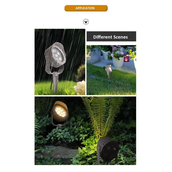 LED Plastic Spike Spot Light