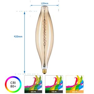 BT120 230V Warm White Filament LED Bulb , E27 4w LED Decorative Dimmable Bulb