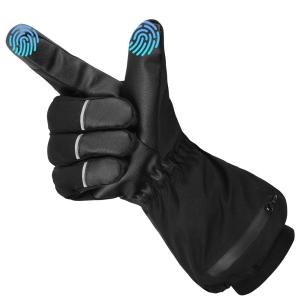 FCC Rechargeable Heated Motorcycle Gloves Electric Warming Mittens for Winter