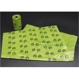 China Corn starch PLA 100% Compostable dog poop bag biodegradable waste bags, waste disposable, disposable consumbles, bagease on sale
