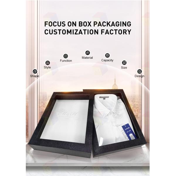 Texture Paper Apparel Packaging Box Luxury Custom T Shirt Packaging Box