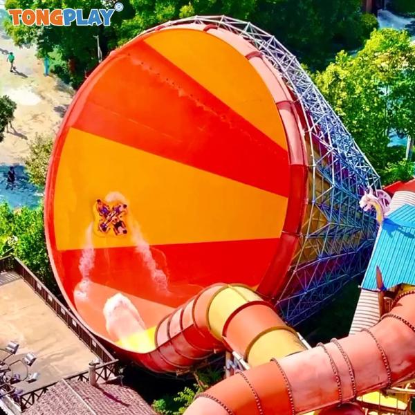 Raft Palaying Big Speaker Fiberglass Water Slide