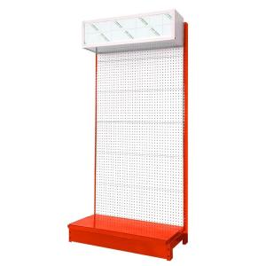 Factory Custom Size Color pink super market display racks gondola grocery store