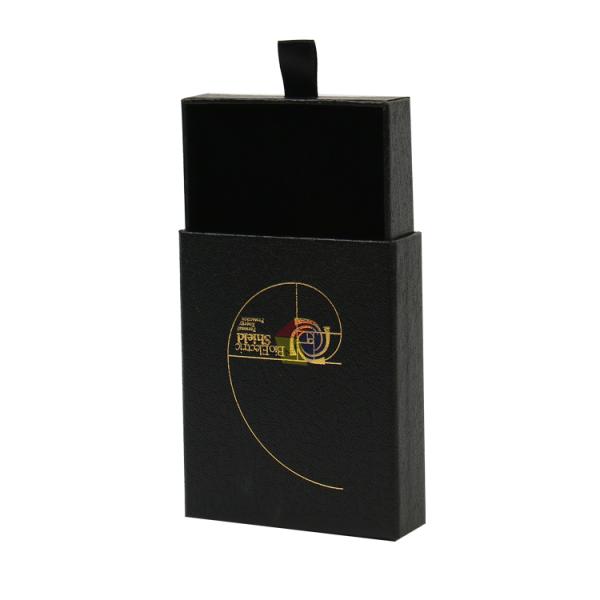 Cardboard Paper Ring Box Biodegradable Hot Stamping Logo And Drawer Storage