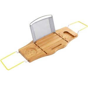 Multifunction Bathroom Bamboo Towel Rack Custom Shaped No Petrochemicals