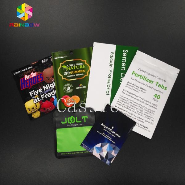 Quality Cosmetic Facial Mask Stand Up Zipper Pouch Bags Plastic Packaging Material Moisture Proof wholesale