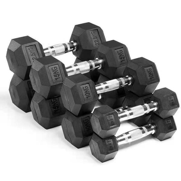 Quality WHOLESALE Free Weight Rubber Hex Dumbbells Set Pair Hexagonal Dumbbell for Strength Training wholesale