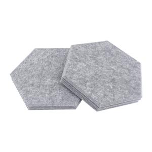 Beveled Edge Hexagon Sound Absorbing Panels Sound Proof Padding For Wall
