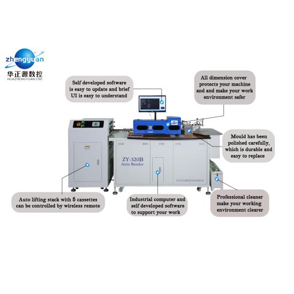 Auto Steel Rule Cutting Bending Machine Durable V Type Broaching Windows 7