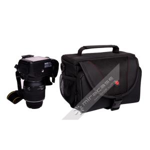 Cheap Miracase or OEM Black Nylon Functional Camera Case with Highlight Line for sale