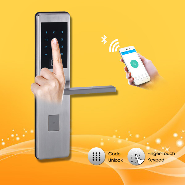 Quality Keyless Password Door Lock Touch screen first-rate long warranty contactlessly  card door lock wholesale