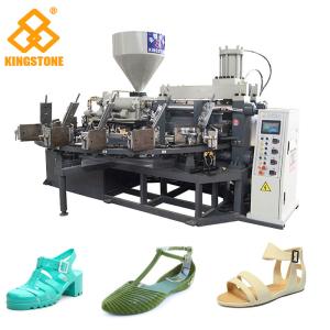 Vertical Screw PVC Foam Injection Molding Machine , Plastic Chappal Making