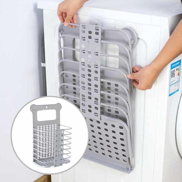 Quality Hollow Practical Collapsible Laundry Hamper Sonsill Wall Mounted Durable wholesale