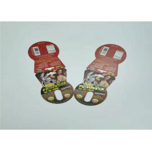 7000K Buffalo Paper Blister Card Packaging Red Foil Stamping Offset Printing