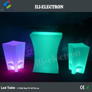 rechargeable illuminated led light up coffee table