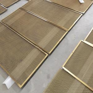 Custom Diamond Grille Woven Wire Mesh With Weft Diameter Of 1.2mm×2mm