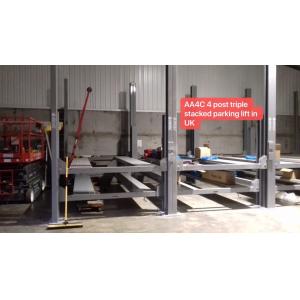 AA4C 4 Post Triple Car Parking Lift Auto Parking System Car Storage System