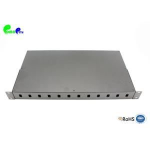 Reasonable Layout 1U ODF Patch Panel Rack Mounted 1.2mm Cold Rolled Steel