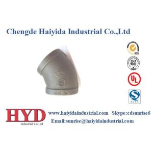China Elbow 45 malleable iron pipe fitting cast iron factory on sale