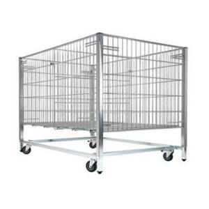 Metal Stackable Welded Wire Containers Collapsible Wire Mesh Containers