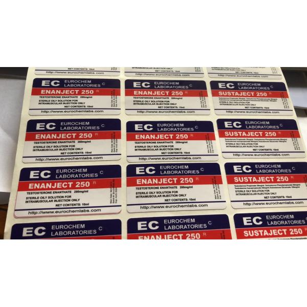 Quality Tren Enanthate 10ml Vial Labels On Vinyl For Anabolic wholesale