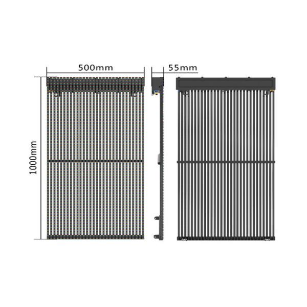 6500nits 10KG Outdoor Fixed Led Curtain Display Video Mesh Background No Air