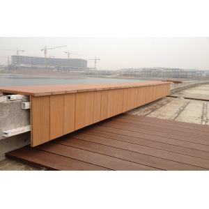 Cheap Polishing Engineered WPC Deck Flooring , Waterproof WPC Railing Construction for sale