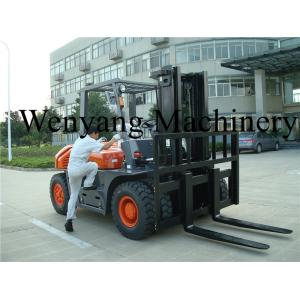 5000kg Four Wheel Drive Forklift With ISUZU Engine 6BG1 EPA Approved