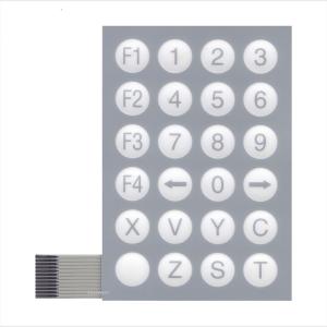 RAL Industrial Membrane Switch Good Water Resistance Custom Membrane Keypad