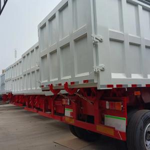 12 Tire 3-Axle JOST E100 Dump Semi-Trailer with 6mm Side Wall Thickness and Two