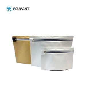 Weed Child Proof Zipper Bags Custom Order Standing Recycled Plastic Zipper Lock