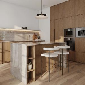 China Project High Quality Large Standard Full Engineering Cocina Model Luxury Furniture Smart Kitchen Cabinet Designs on sale