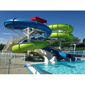 ODM Custom Swimming Pool Play System Equipment Fiberglass Water Slide for Sale