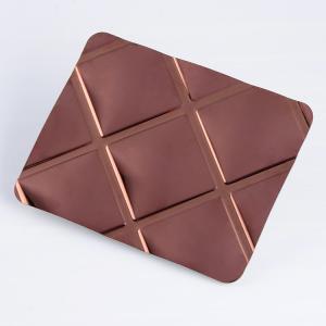 2mm 304 Custom Stainless Steel Plates 0.3mm - 3mm 410 430 Honeycomb Pattern Pink