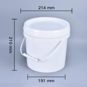 1L 2L 3L 4L 5L Empty Plastic Paint Bucket With Lids For Industrial Pail With