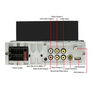 Android 1 DIN GPS Car Mount Tablet 6.2 Inch WiFi Internet Access Carplay