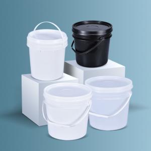 2L PP Round Plastic Storage Bucket With Lids For Honey Ice Cream With Customized