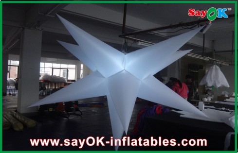 Customized Party Event Decoration Inflatable Hanging LED Light Star