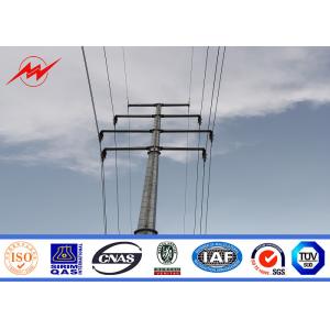 China 12 M 800 Dan Steel Power Pole For Electrical Line Project , Hot Dip Galvanized on sale