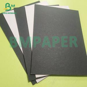 China 1.1mm 1.5mm 2.0mm One Side Black Grey Board For Photo Frame Back Folder Board on sale