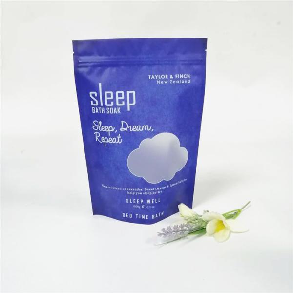 Quality Body scrub stand up aluminum foil bag with zipper for rose essention salt wholesale