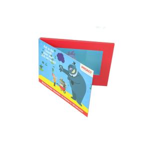 A5 7 Inch Advertising LCD Promotional Video Card Book With Customized Printing