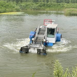 River Cleaning Boat For Aquatic Vegetation No-Load Draught 0.55m High Sailing