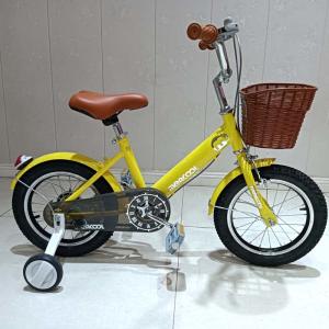 Yellow Color 16in Cool Kids Bicycle With Training Wheels PP Pedal
